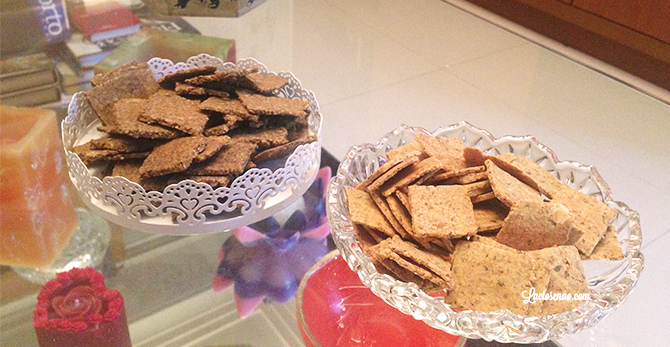 Biscoito salgado sem glúten, lactose e ovo