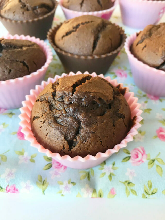Muffin de chocolate sem glúten e lactose