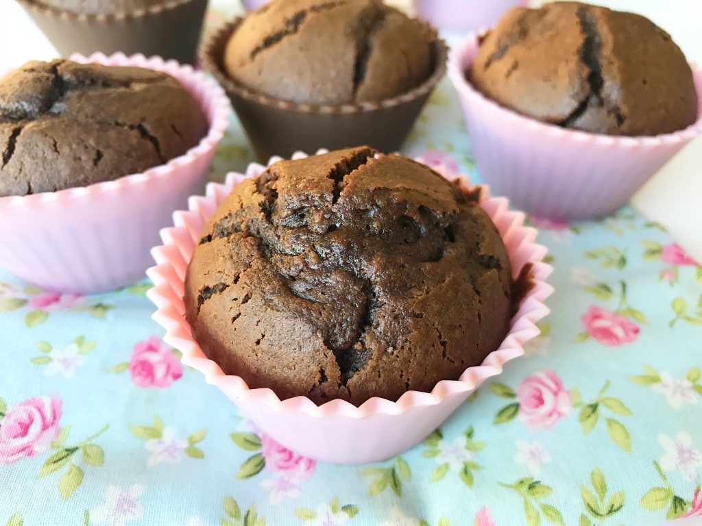 Muffin de chocolate sem glúten e lactose