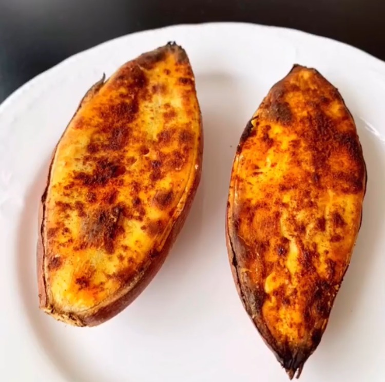 Batata doce assada sem glúten